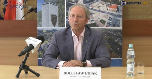 Konferencja prasowa Burmistrza Ropczyc Bolesława Bujaka