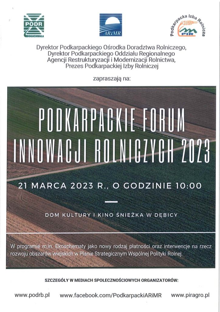 Podkarpackie Forum Innowacji Rolniczych 2023