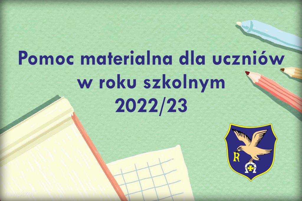 Pomoc materialna dla uczniów w roku szkolnym 2022/2023